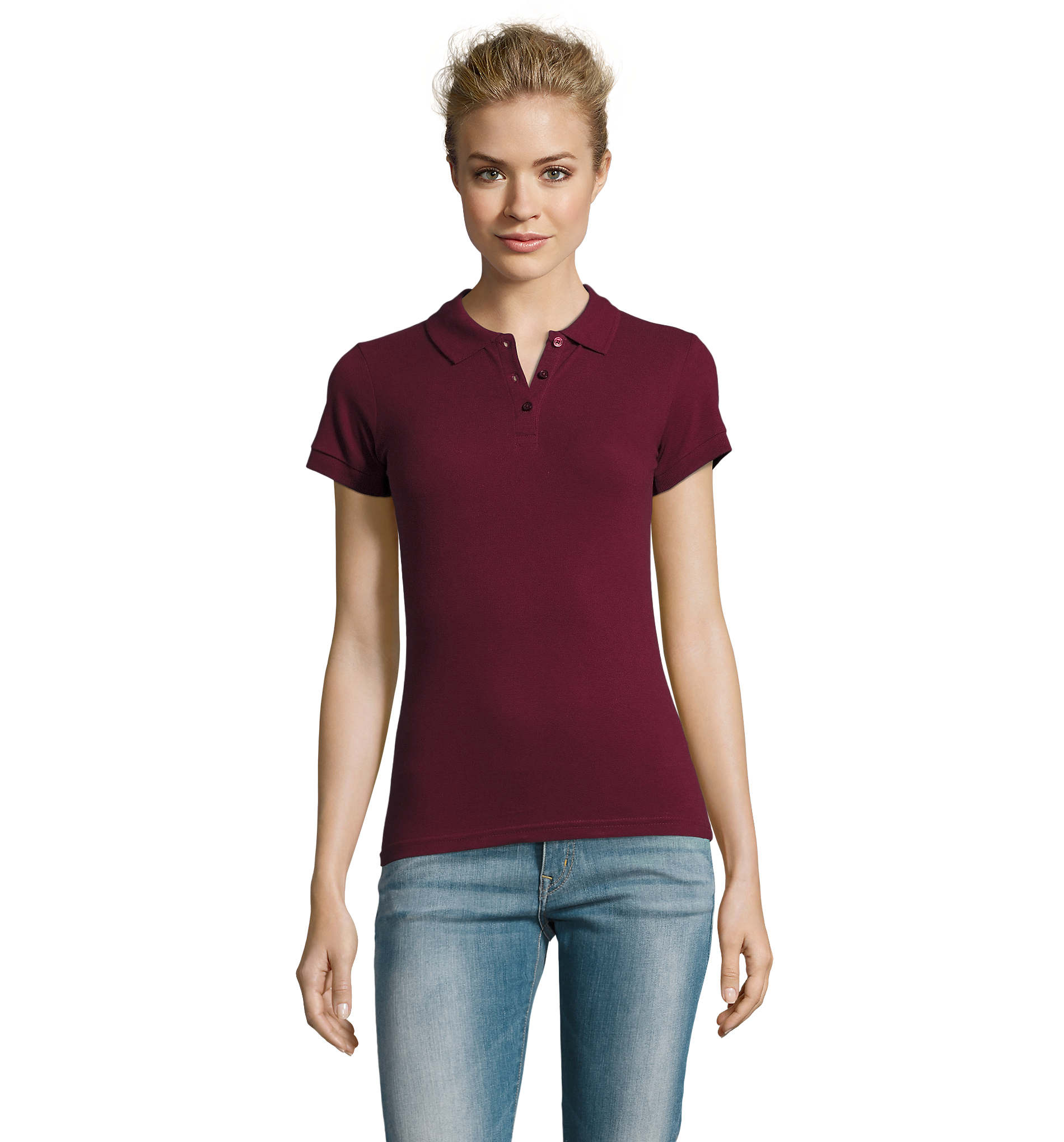 Polo personnalisable pour femme 180g - PERFECT Bordeaux 1